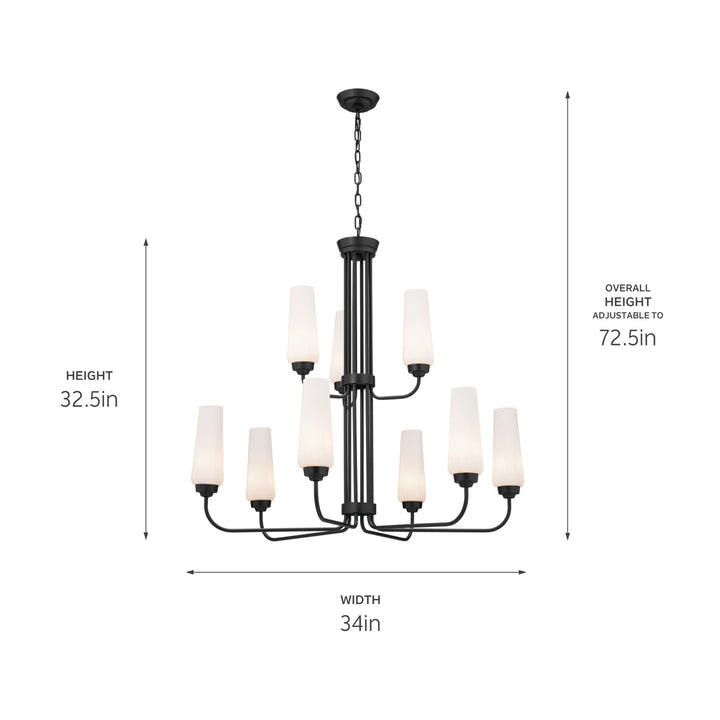 Kichler Nine Light Chandelier