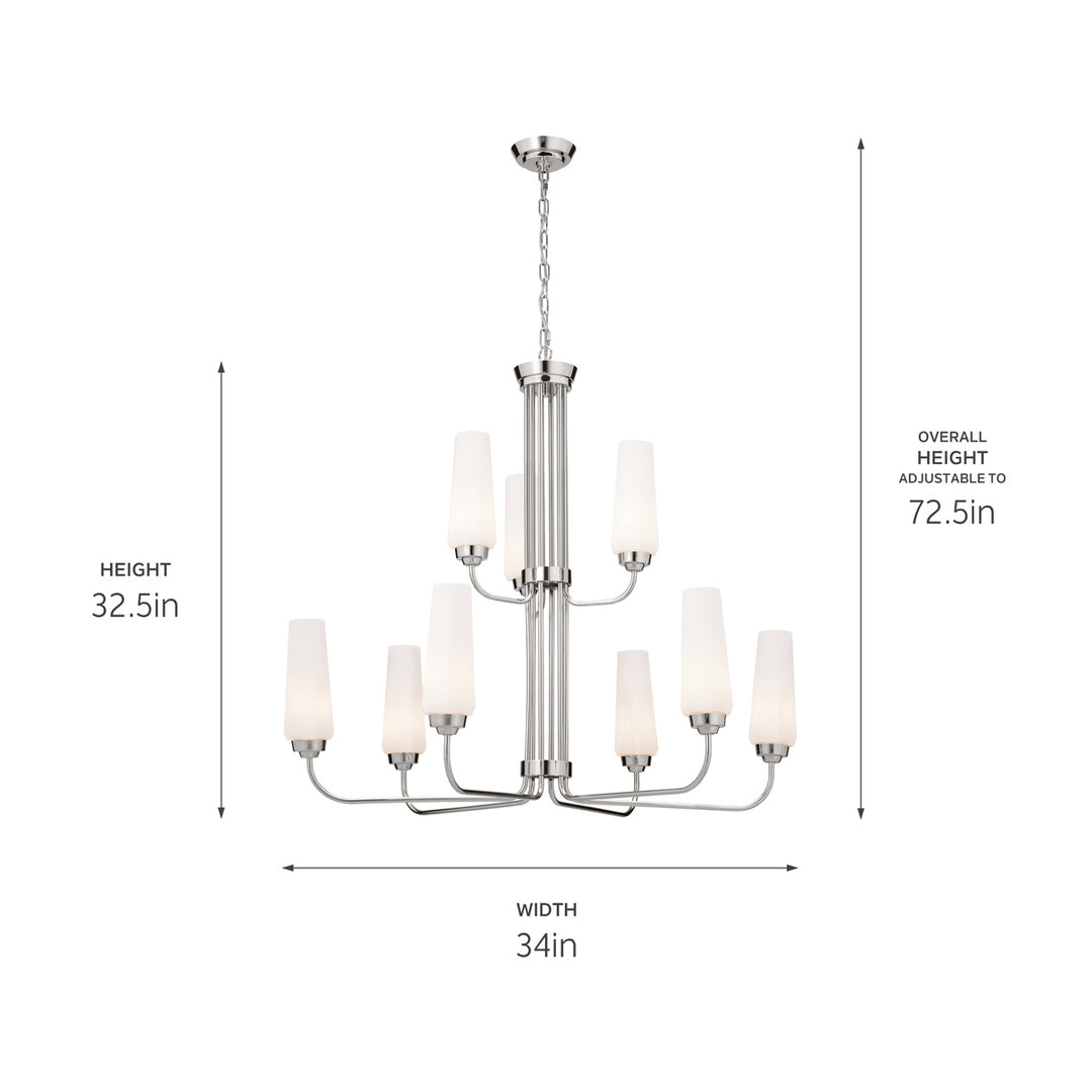 Kichler Nine Light Chandelier