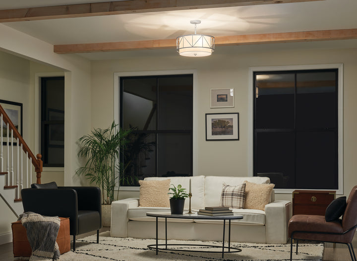 Kichler Three Light Pendant/Semi Flush