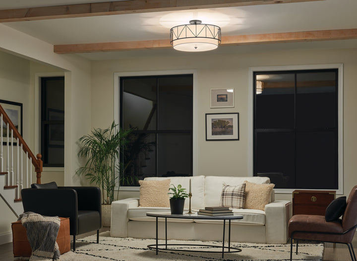 Kichler Four Light Semi Flush Mount