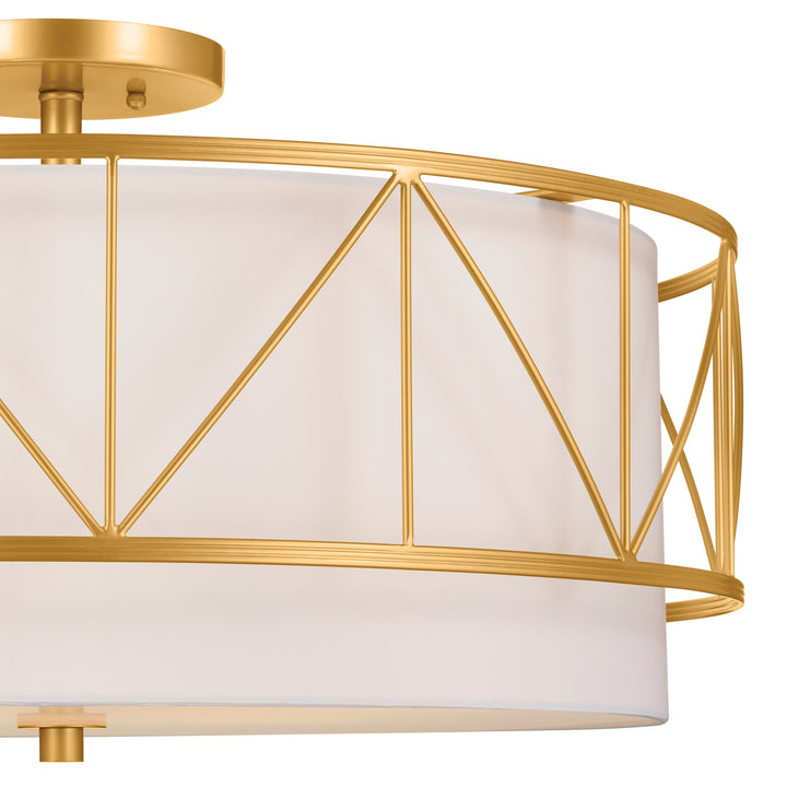 Kichler Four Light Semi Flush Mount