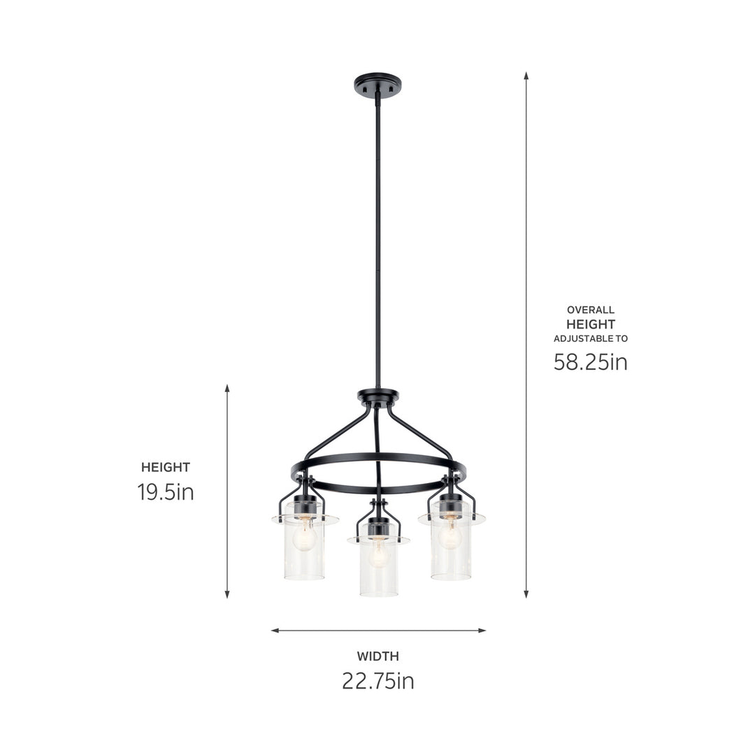 Kichler Three Light Chandelier