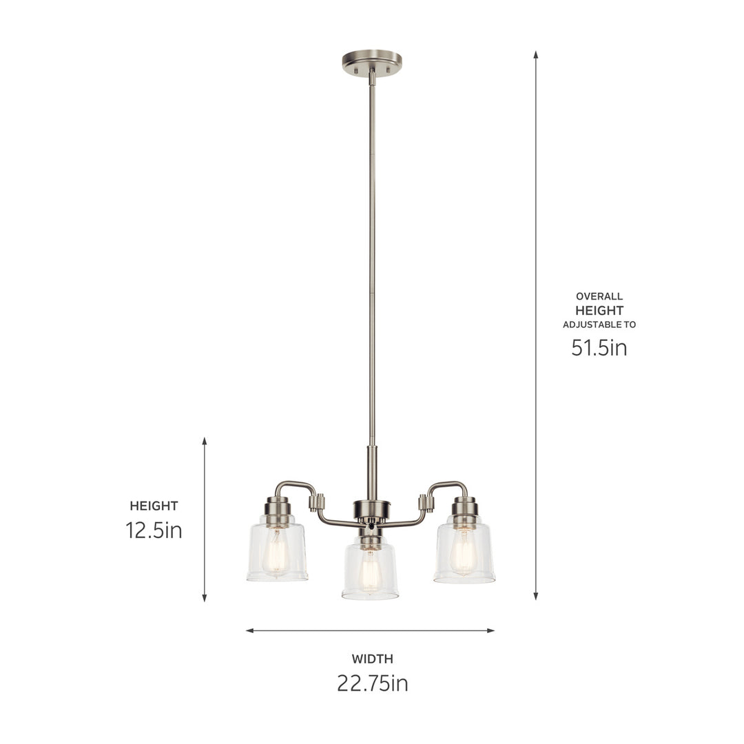 Kichler Three Light Chandelier