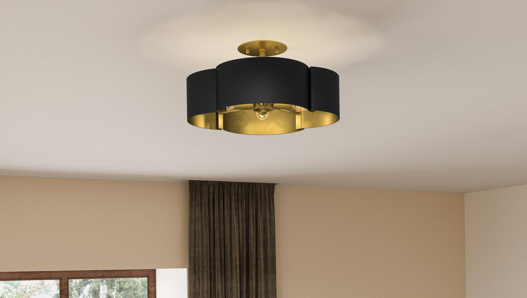 Quoizel Four Light Semi-Flush Mount