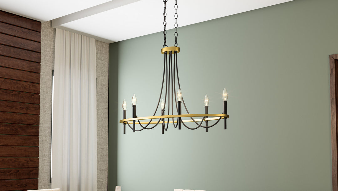 Quoizel Six Light Island Chandelier