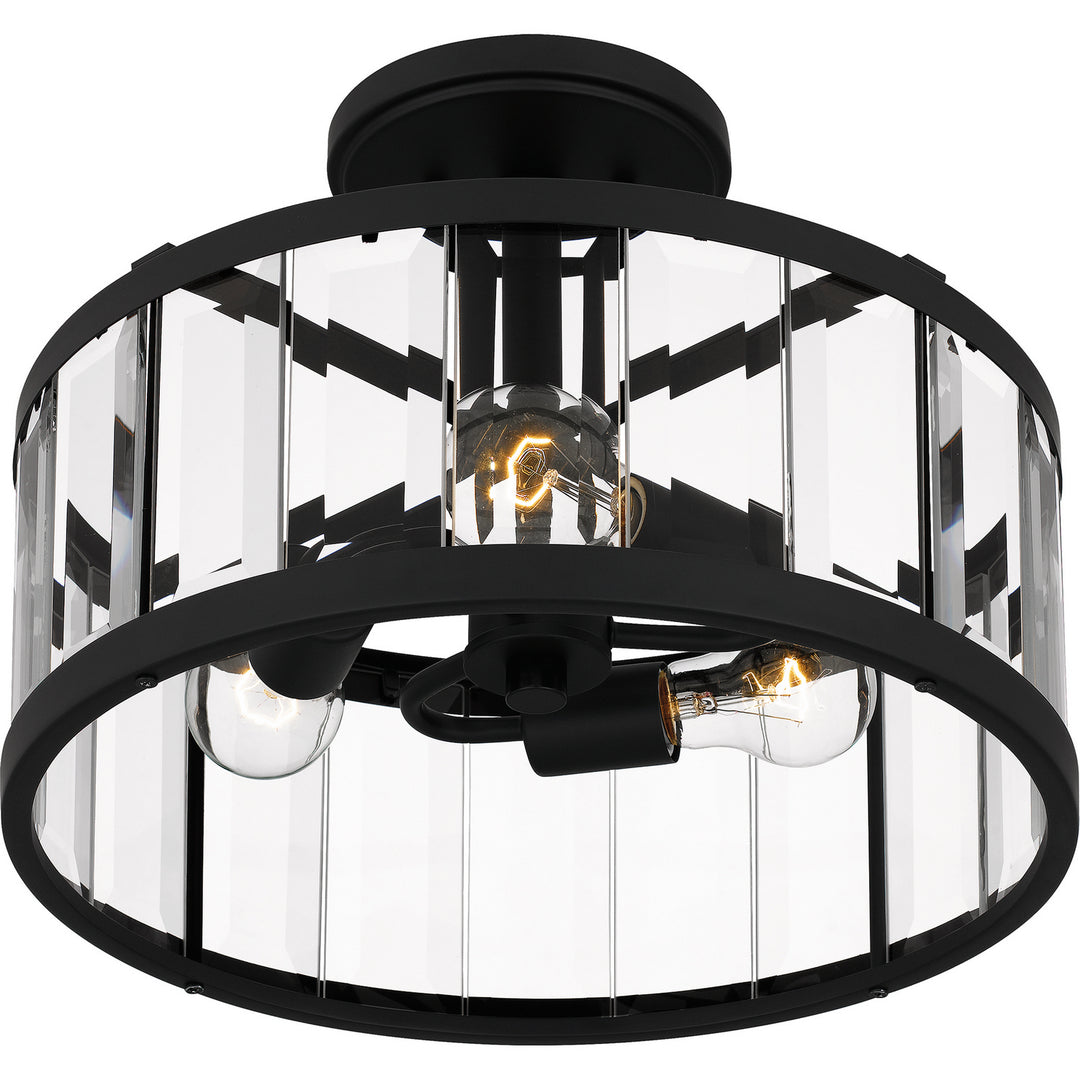 Quoizel Three Light Semi Flush Mount