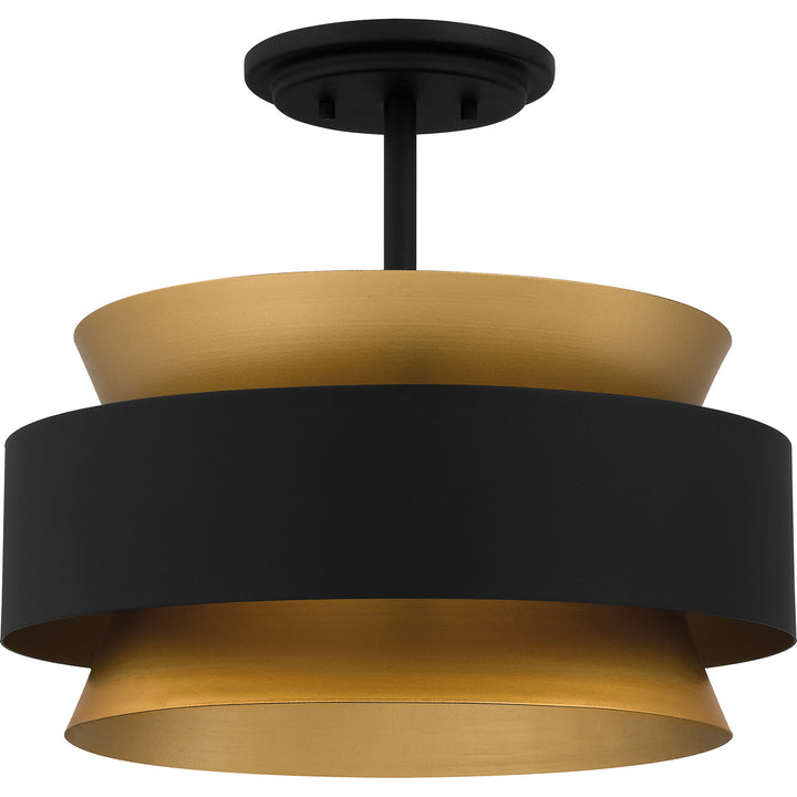 Quoizel Three Light Semi Flush Mount