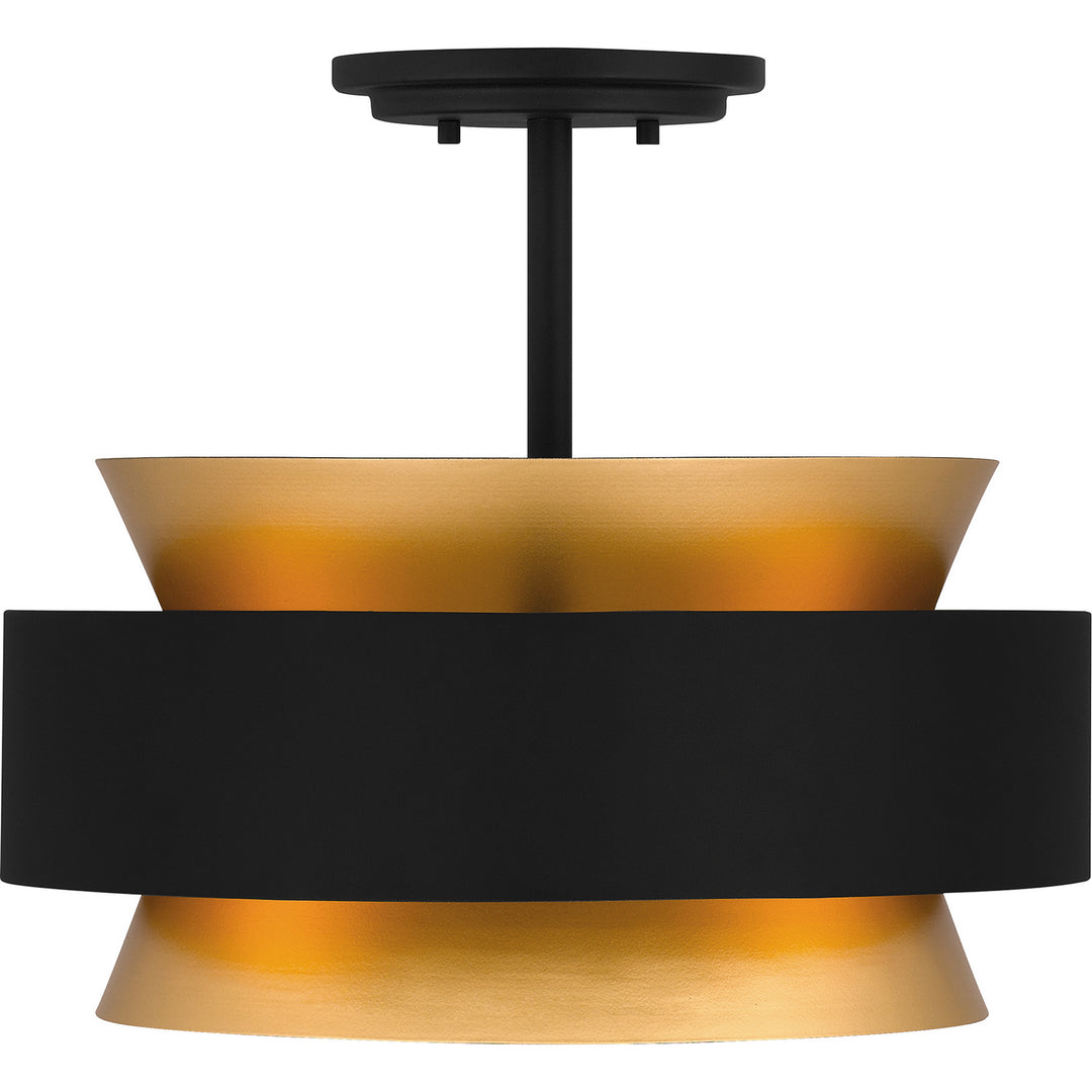 Quoizel Three Light Semi Flush Mount