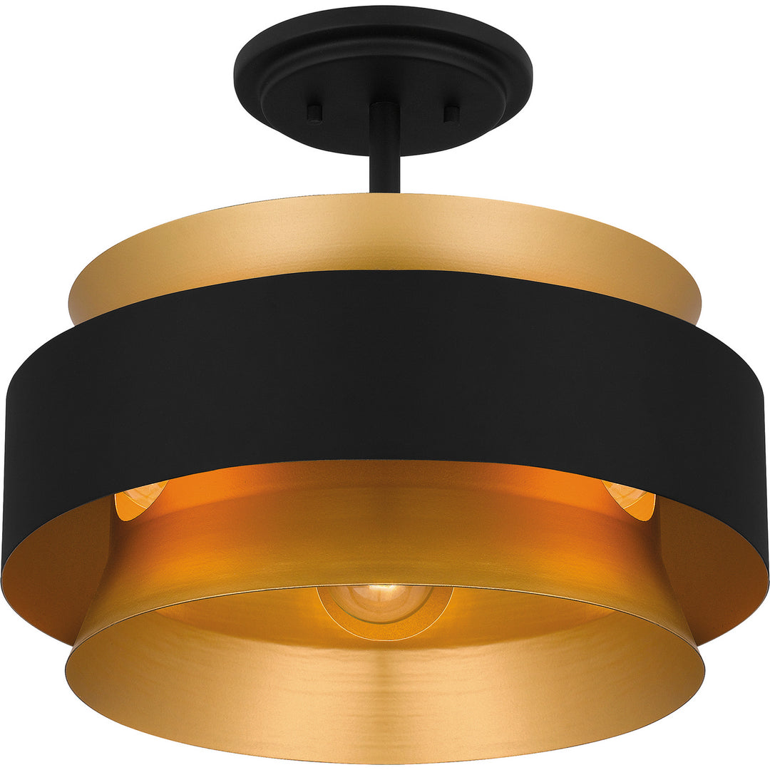 Quoizel Three Light Semi Flush Mount