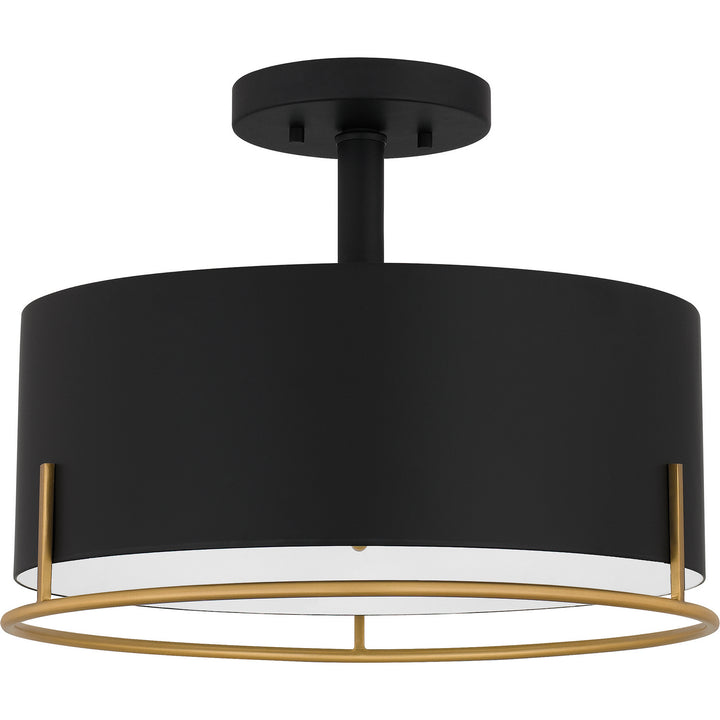 Quoizel Three Light Semi Flush Mount