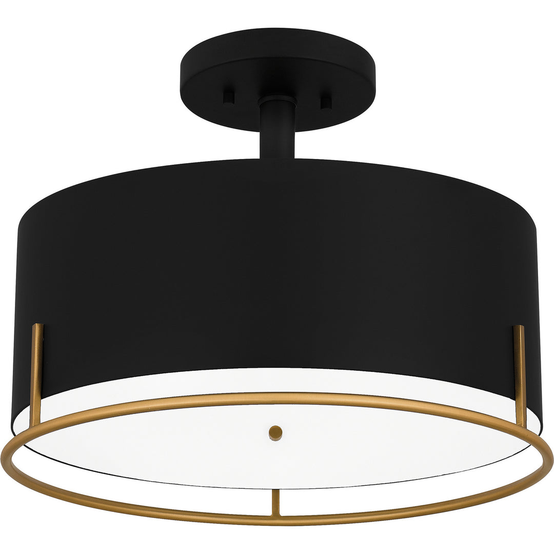 Quoizel Three Light Semi Flush Mount