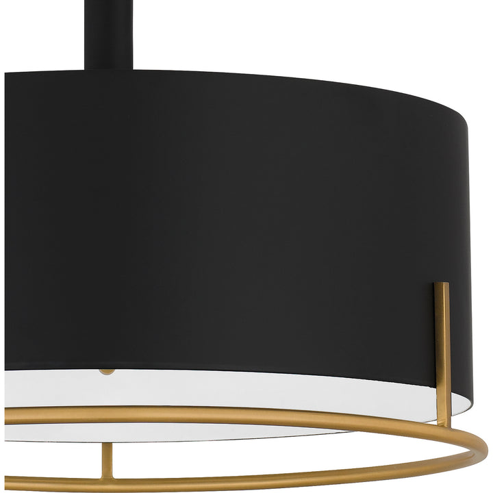 Quoizel Three Light Semi Flush Mount