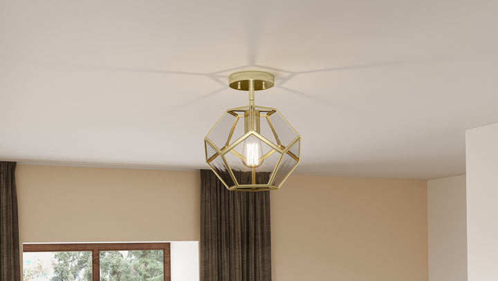 Quoizel One Light Semi Flush Mount