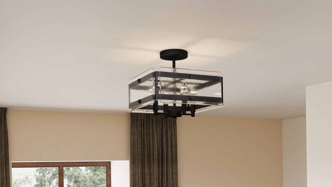 Quoizel Four Light Semi-Flush Mount