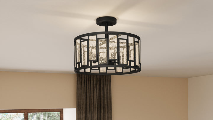 Quoizel Four Light Semi-Flush Mount