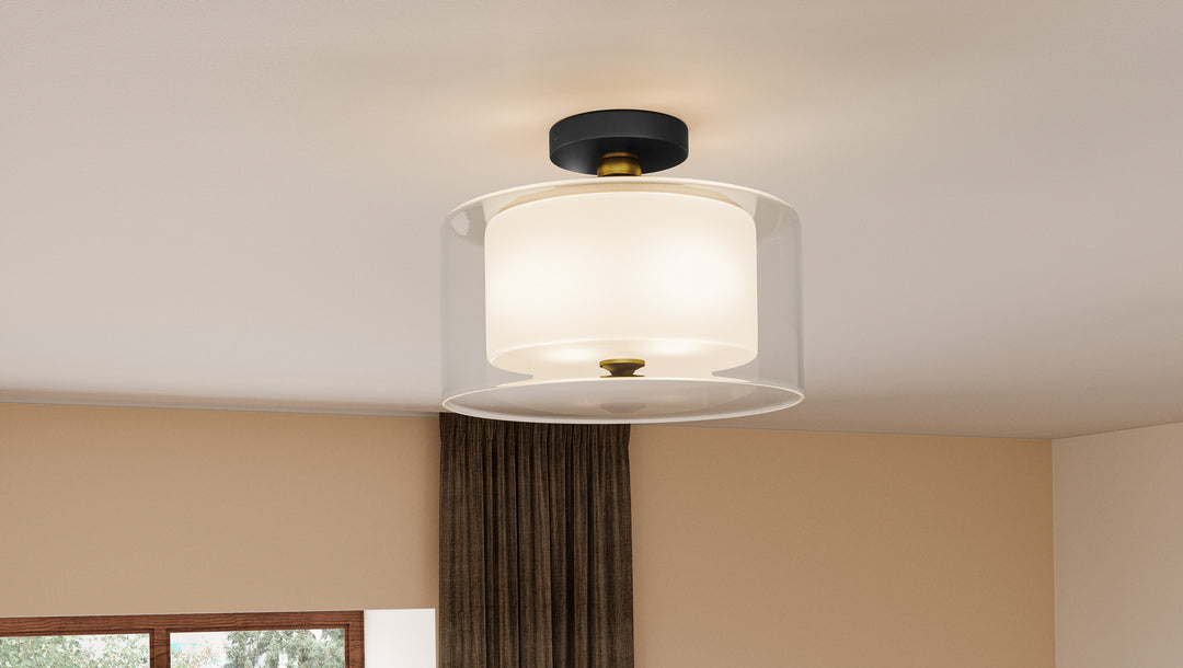 Quoizel Two Light Semi Flush Mount