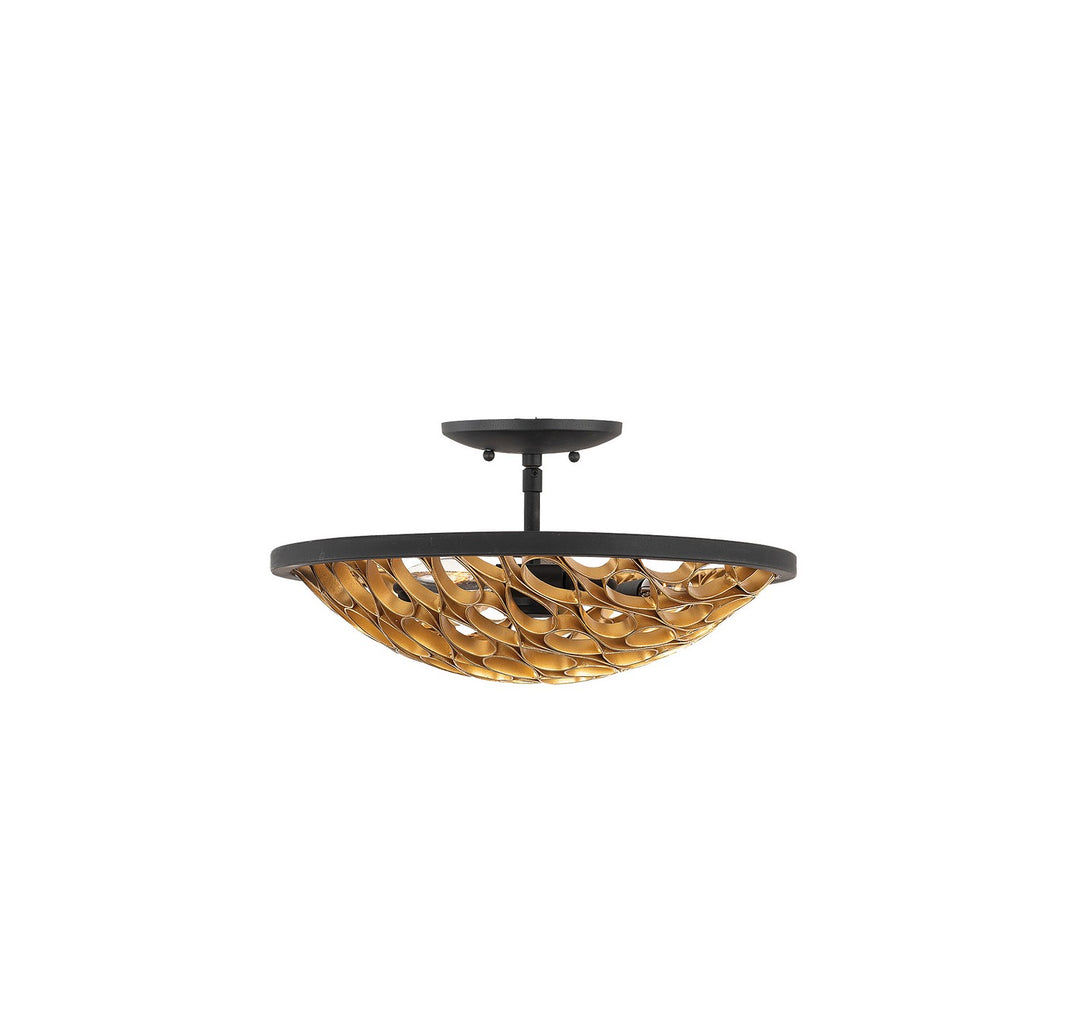 Savoy House Ventura Three Light Semi-Flush Mount