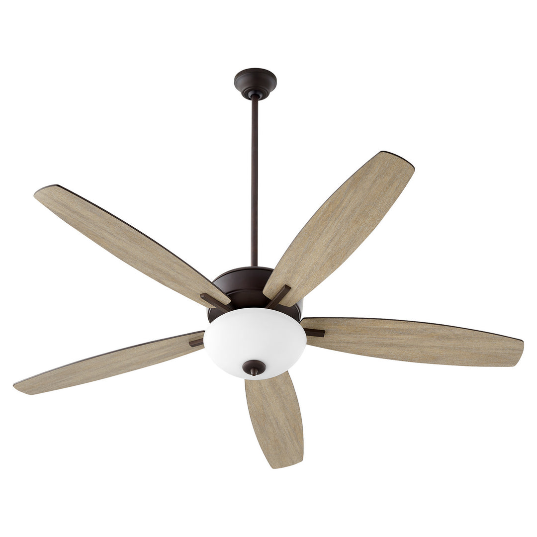 Quorum Breeze 60" Outdoor Pull Chain Patio Ceiling Fan with LED