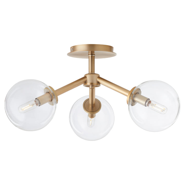 Quorum Three Light Ceiling Mount
