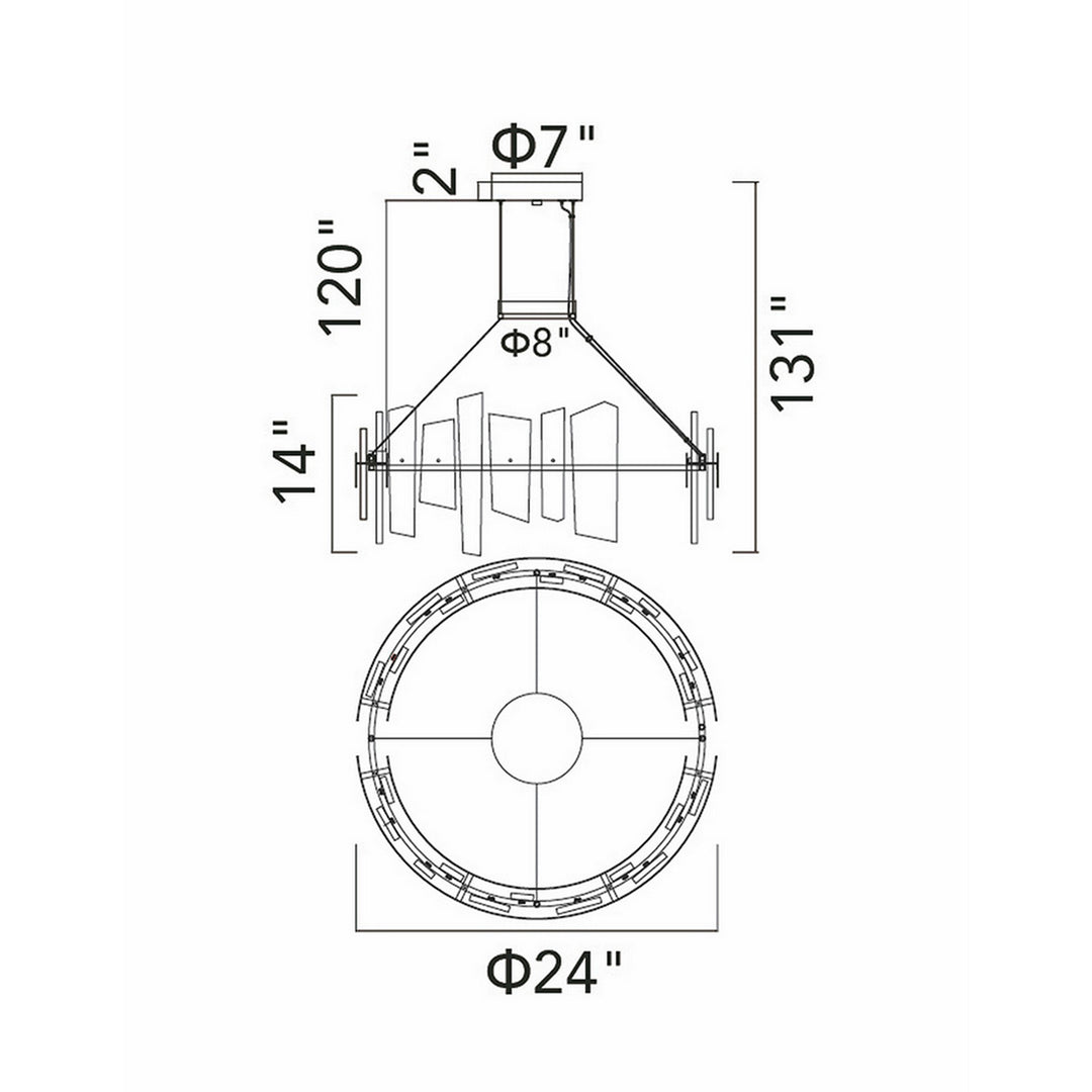 CWI Lighting LED Chandelier