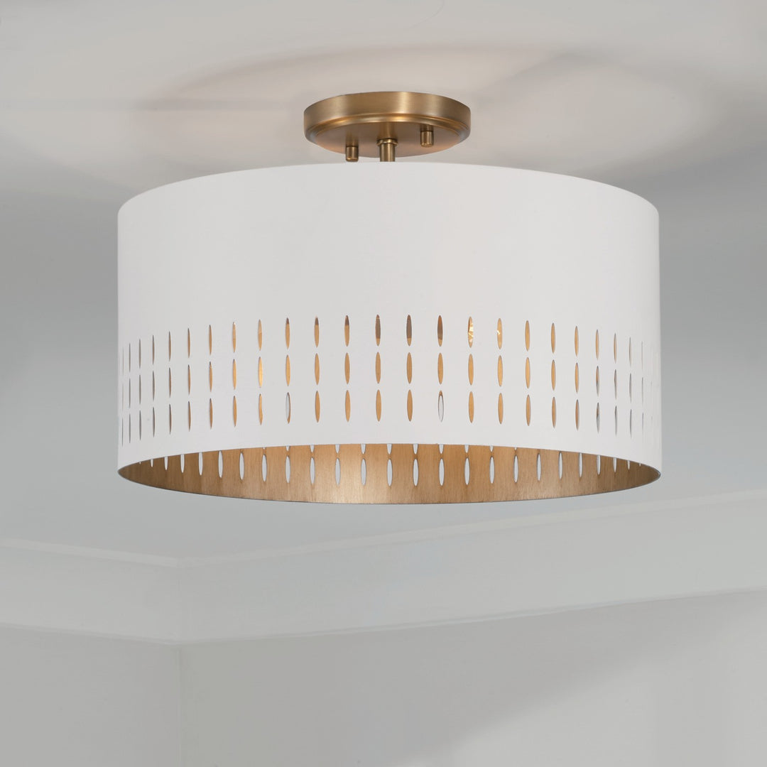 Capital Lighting Three Light Semi-Flush Mount