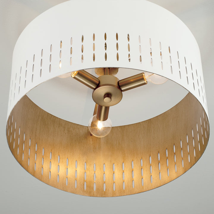 Capital Lighting Three Light Semi-Flush Mount