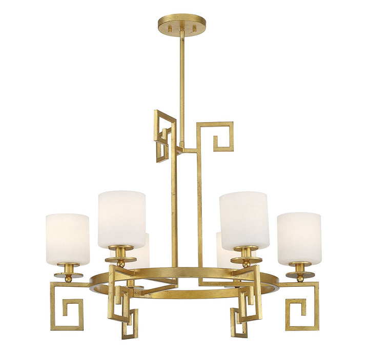 Savoy House Quatrain Six Light Chandelier