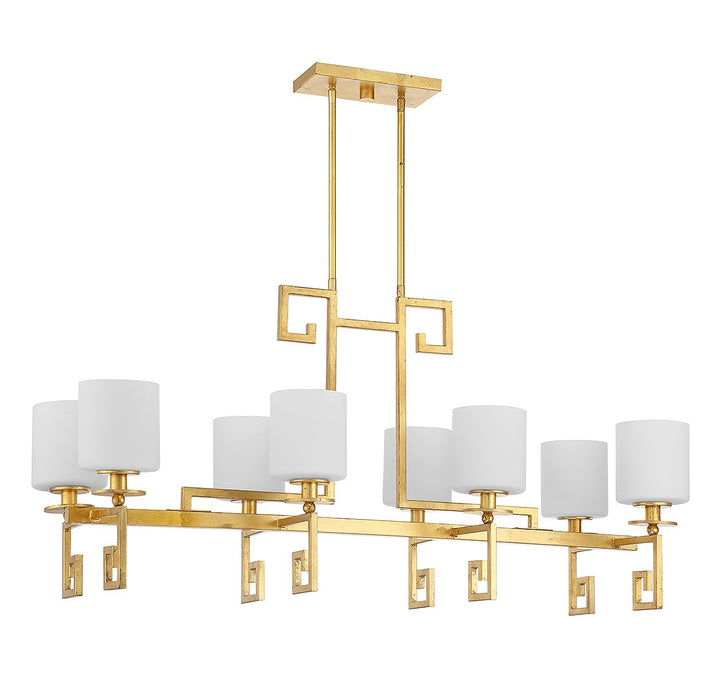 Savoy House Quatrain Eight Light Linear Chandelier