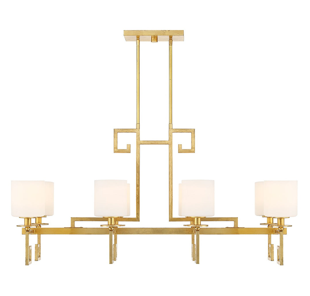 Savoy House Quatrain Eight Light Linear Chandelier