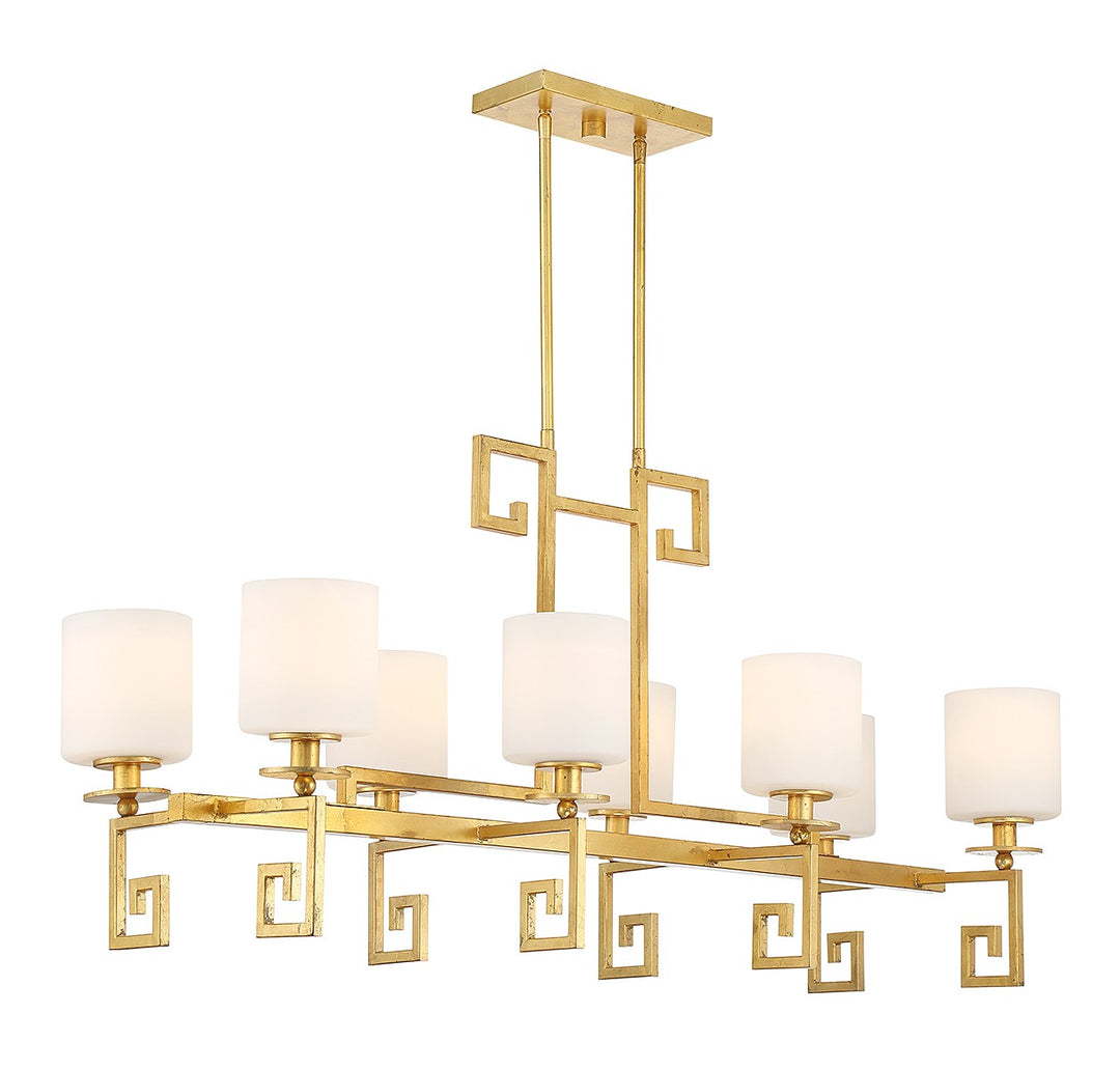 Savoy House Quatrain Eight Light Linear Chandelier