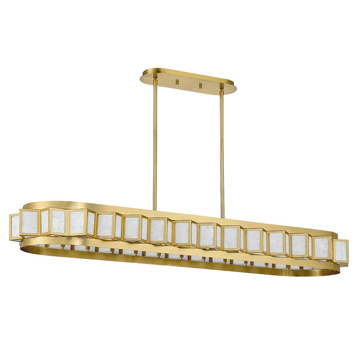 Savoy House Gideon Eight Light Linear Chandelier