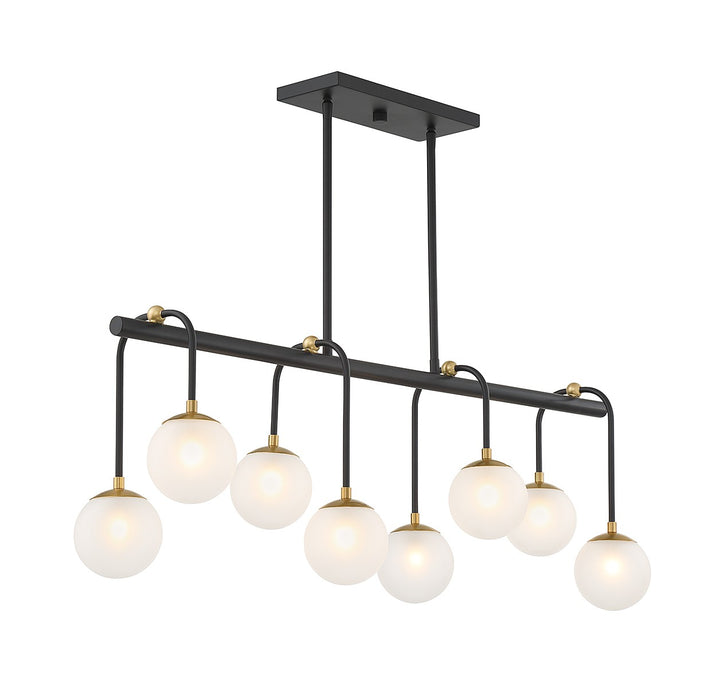 Savoy House Couplet Eight Light Linear Chandelier