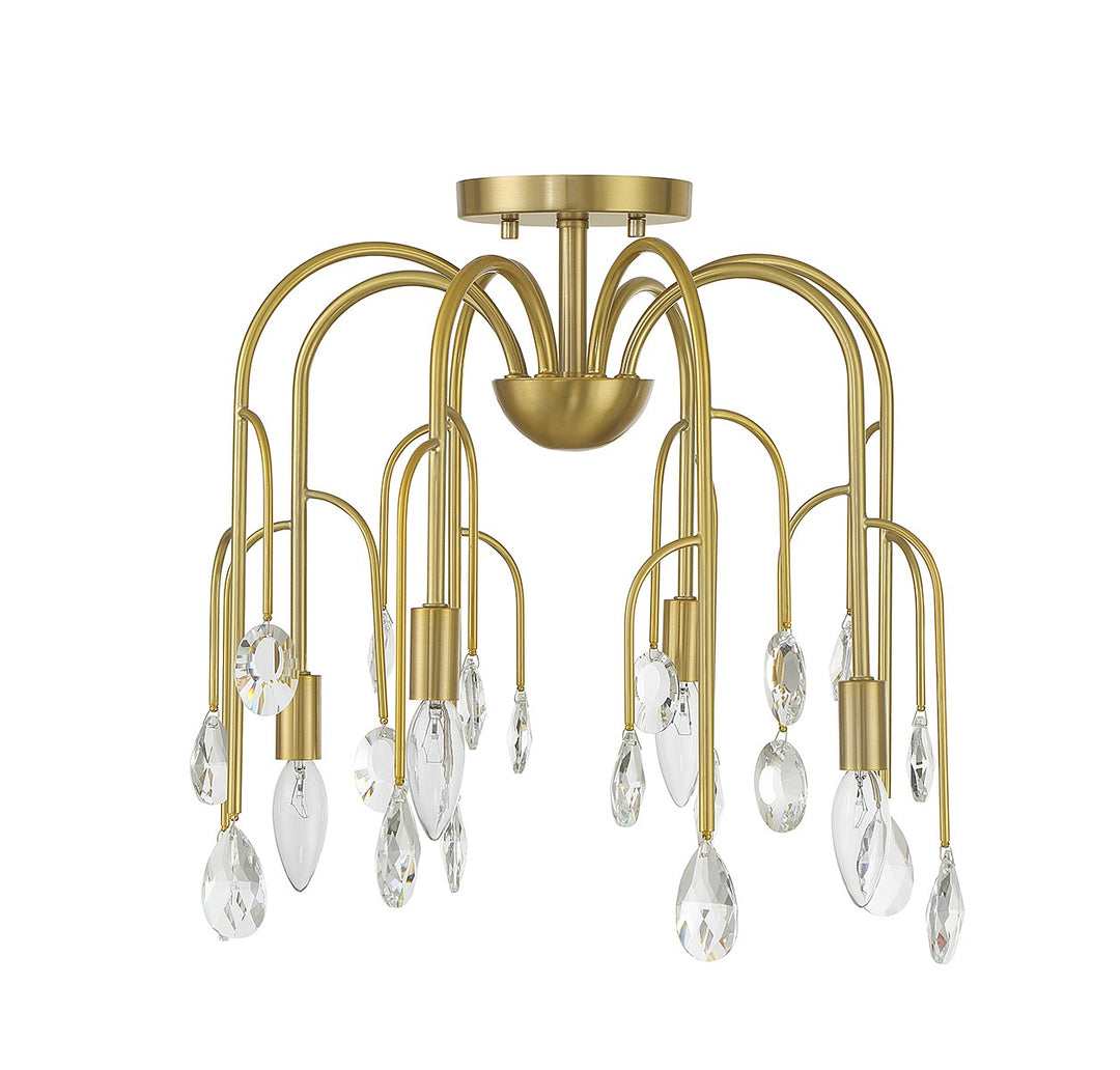 Savoy House Anholt Four Light Convertible Semi-Flush or Pendant