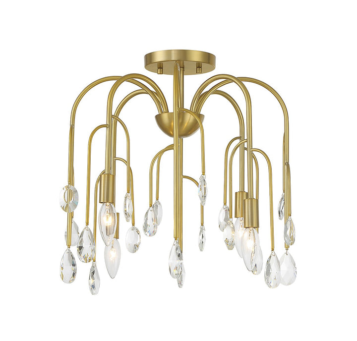 Savoy House Anholt Four Light Convertible Semi-Flush or Pendant