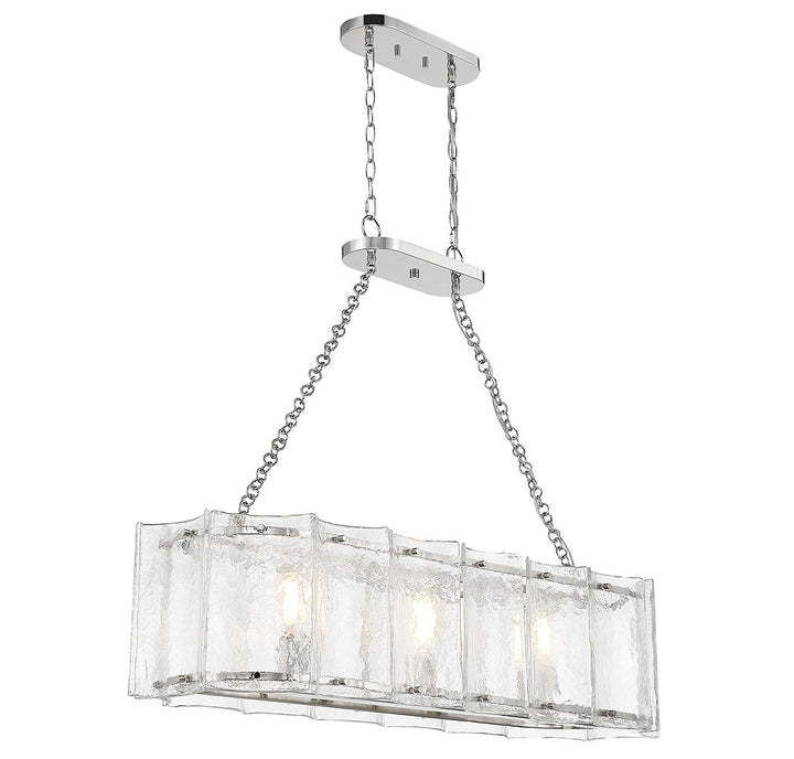 Savoy House Genry Three Light Linear Chandelier