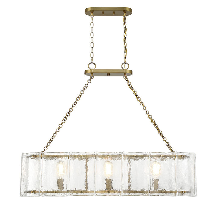 Savoy House Genry Three Light Linear Chandelier