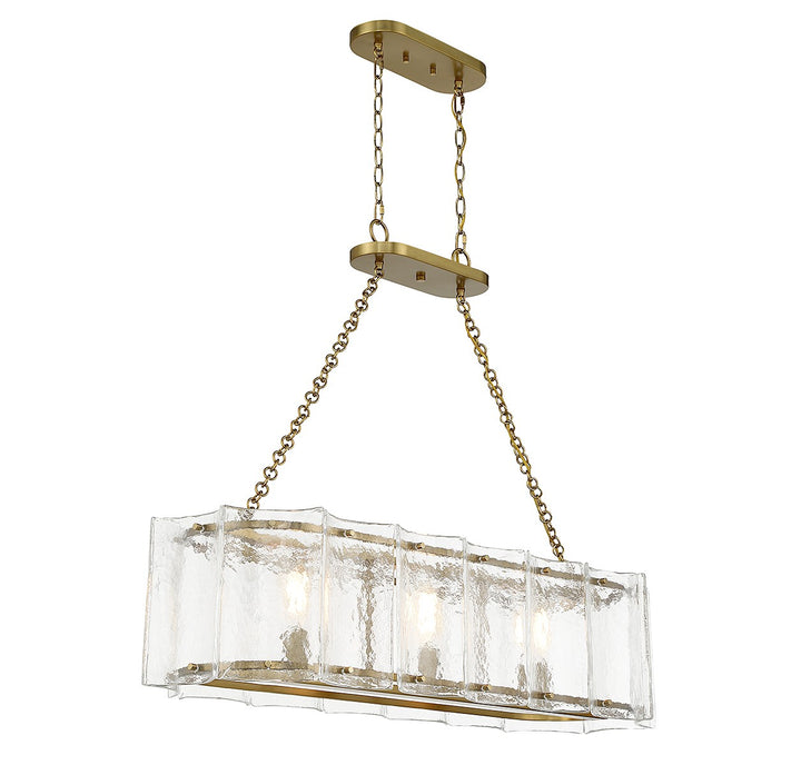 Savoy House Genry Three Light Linear Chandelier