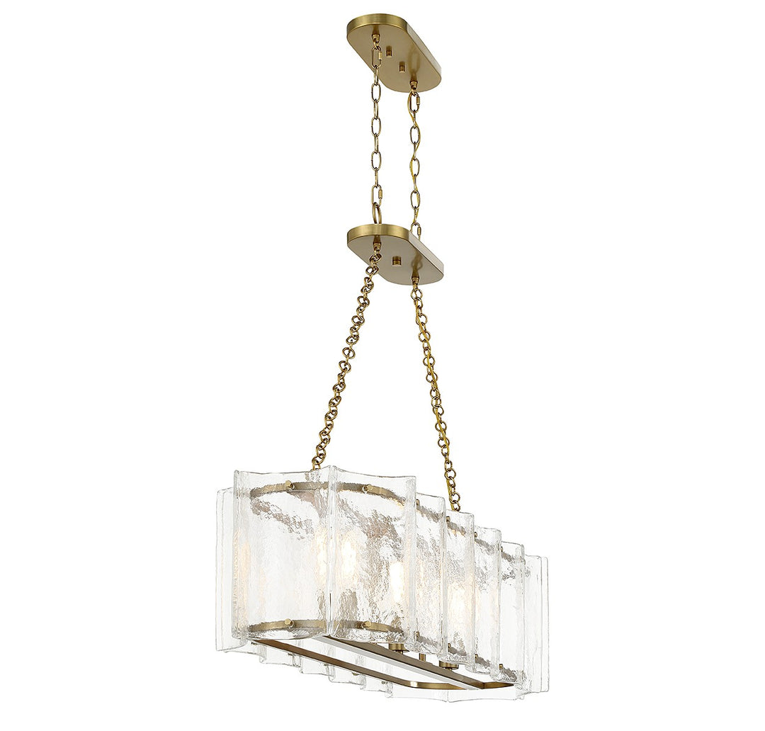 Savoy House Genry Three Light Linear Chandelier