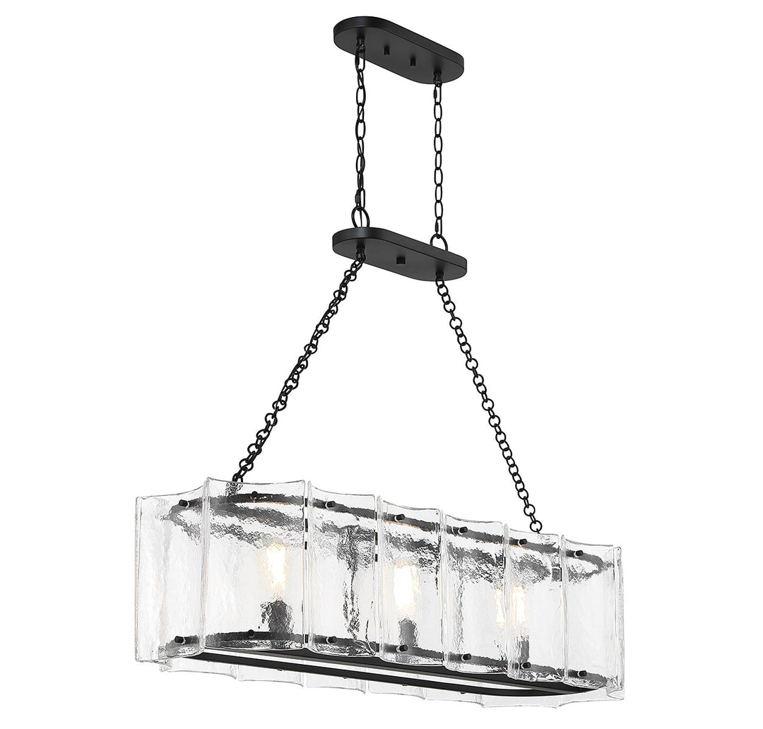 Savoy House Genry Three Light Linear Chandelier