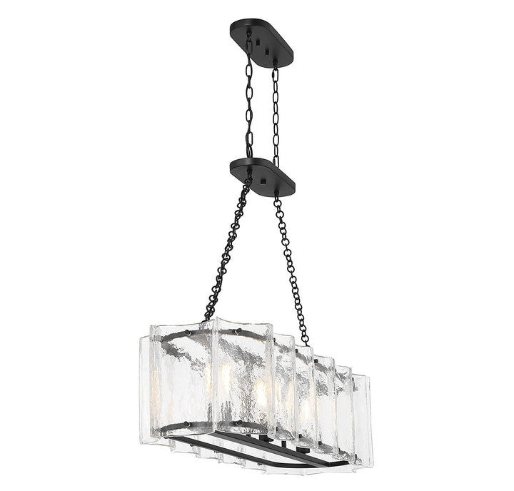 Savoy House Genry Three Light Linear Chandelier