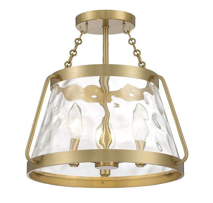 Savoy House Crawford Three Light Semi-Flush Mount