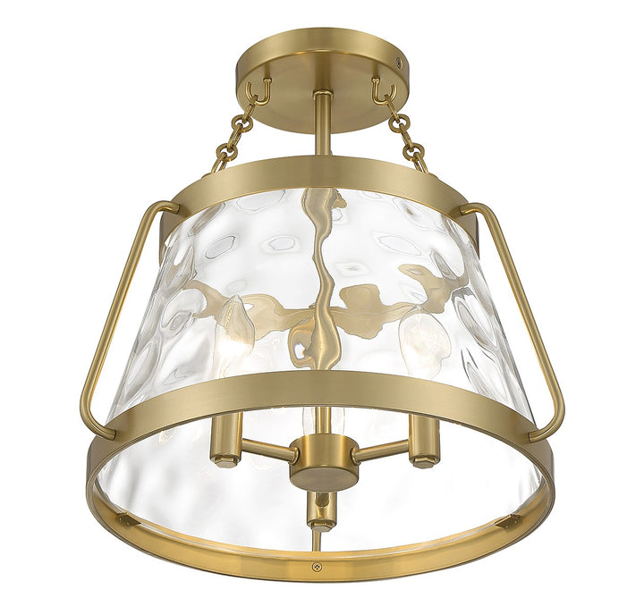 Savoy House Crawford Three Light Semi-Flush Mount