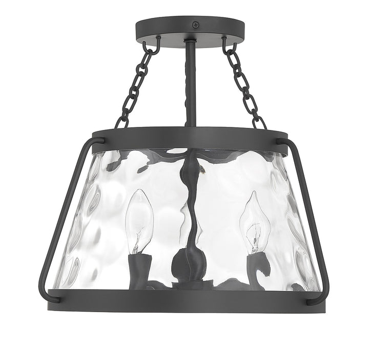 Savoy House Crawford Three Light Semi-Flush Mount