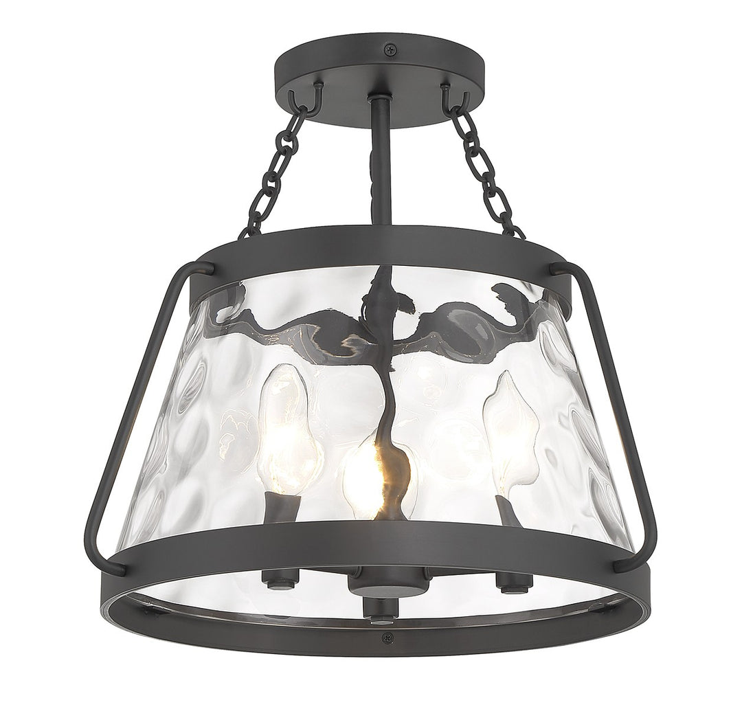 Savoy House Crawford Three Light Semi-Flush Mount