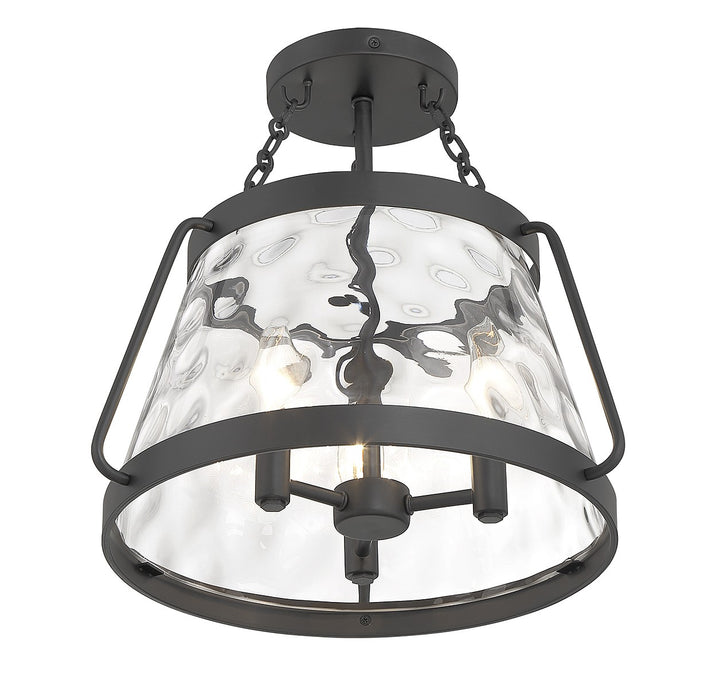 Savoy House Crawford Three Light Semi-Flush Mount