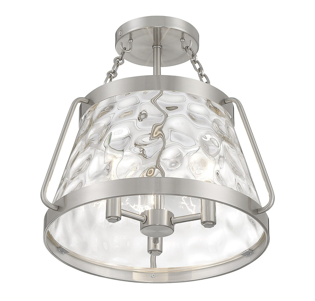 Savoy House Crawford Three Light Semi-Flush Mount