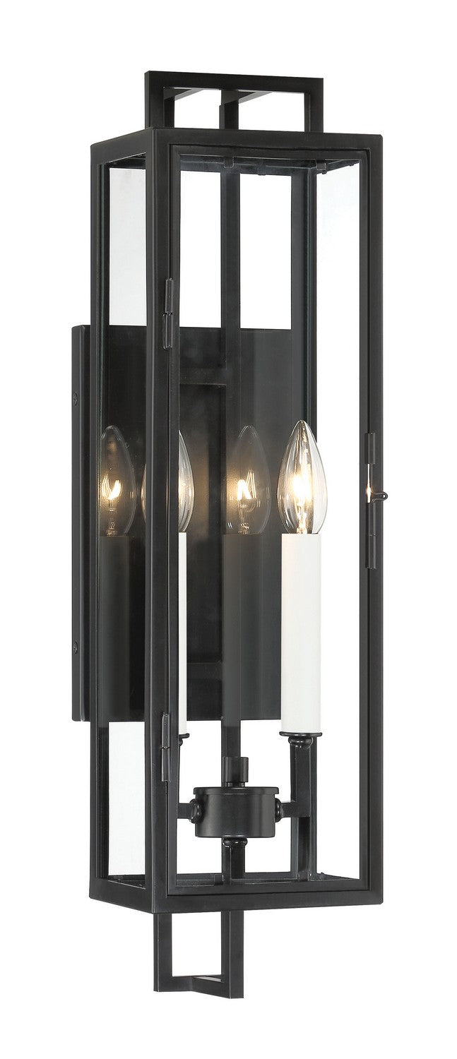 Minka Lavery Knoll Road Two Light Outdoor Wall Mount in Coal