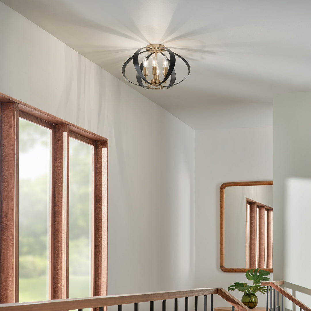 Kichler Four Light Flush Mount