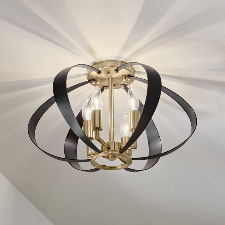 Kichler Four Light Flush Mount