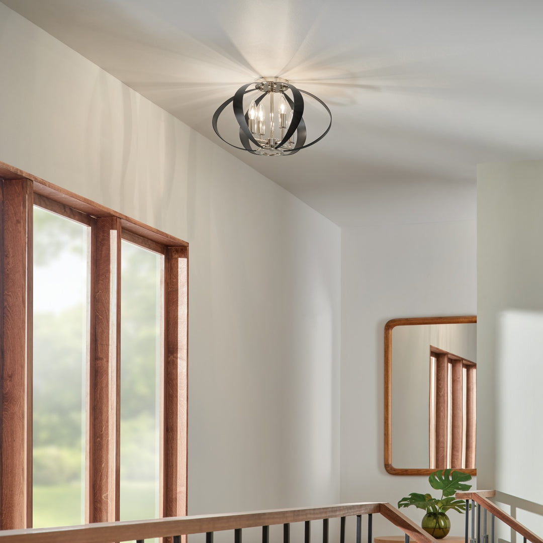 Kichler Four Light Flush Mount